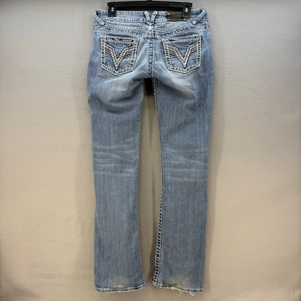Vigoss Jeans Women's 3/4x33 Light Blue Chelsea Slim Boot Cut Western Preppy - Picture 2 of 15